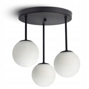 Lampa Sufitowa Żyrandol Plafon Full Globe Glass 561-ER3 G9 Białe kule LED