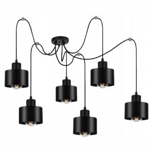 LAMPA WISZĄCA SUFITOWA ŻYRANDOL PAJĄK EDISON LOFT