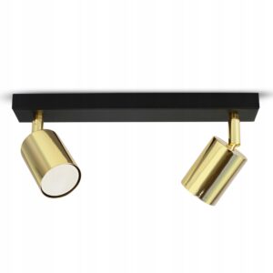 Lampa Sufitowa Żyrandol Plafon SPOT 571-BG2 GU10 LED Black & Gold Edition