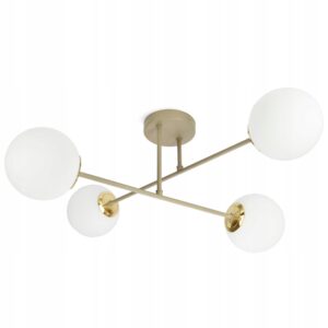 Lampa Sufitowa Żyrandol Plafon Beżowa Gray Beige G9 LED 564-W4