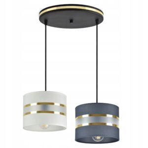 LAMPA WISZĄCA ZWIS SUFITOWA ŻYRANDOL ABAŻUR LED
