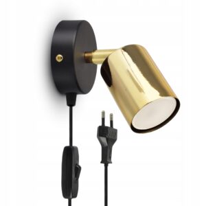 Kinkiet Lampa Ścienna SPOT 571-KPW GU10 LED Black & Gold Edition