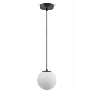 Lampa Sufitowa Wisząca Żyrandol Full Globe Glass 561-EZ1 G9 Biała kula LED