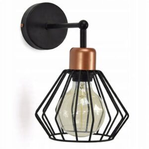 Kinkiet Loft Druciany Edison z drutu 720-K1