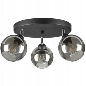 Szklana Lampa Wisząca Sufitowa Żyrandol Kule LED