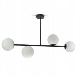 Lampa Sufitowa Żyrandol Plafon Full Globe Glass 561-J4 G9 Białe kule LED