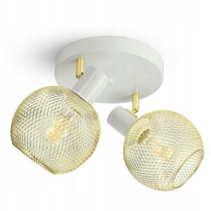 Lampa Sufitowa Żyrandol Plafon Gold Globe 488-EG2 LED 2xE27 LED Ruchome