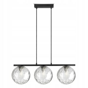 Duża Lampa Wisząca Sufitowa Nad Stół Szklane Kule – BZR3 Texture LED G9