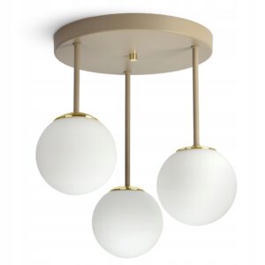 Lampa Sufitowa Żyrandol Plafon Beżowa Gray Beige G9 LED 564-ER3