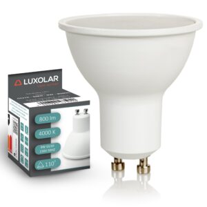 Żarówka LED GU10 – neutralna biała 4000K – 9W LUXOLAR