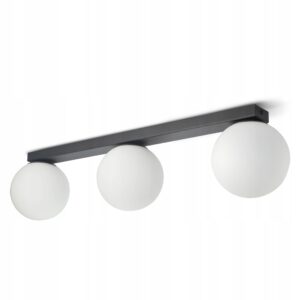 Lampa Sufitowa Żyrandol Plafon Full Globe Glass 561-B3 G9 Białe Kule LED
