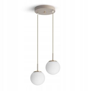 Lampa Sufitowa Żyrandol Plafon Beżowa Gray Beige G9 LED 564-EZ2 Nad stół