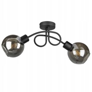 LAMPA WISZĄCA SUFITOWA ŻYRANDOL PĘTLA SZKLANE KULE