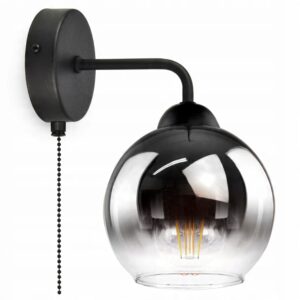 Kinkiet Lampa Ścienna Kula Grafit Transparent LED