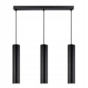 Lampa wisząca na listwie 50 cm z długimi tubami na GU10