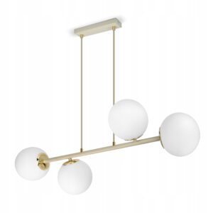 Lampa Sufitowa Żyrandol Plafon Beżowa Gray Beige G9 LED 564-O4