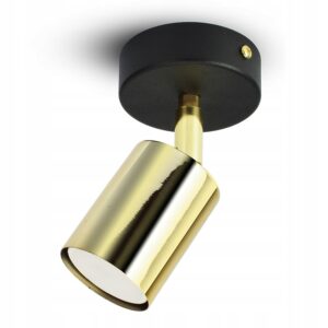 Lampa Sufitowa Żyrandol Plafon SPOT 571-EG1 GU10 LED Black & Gold Edition