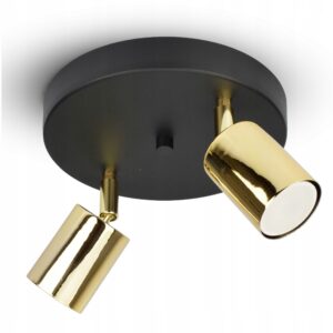 Lampa Sufitowa Żyrandol Plafon SPOT 571-EG2 GU10 LED Black & Gold Edition