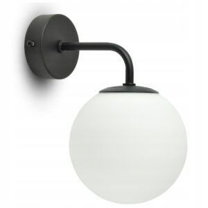 Kinkiet Lampa ścienna Full Globe Glass 561-K1D80 LED G9 Biała Kula Lustro