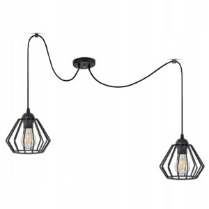 LAMPA WISZĄCA SUFITOWA ŻYRANDOL PAJĄK EDISON LOFT