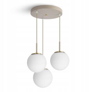 Lampa Sufitowa Żyrandol Plafon Beżowa Gray Beige G9 LED 564-EZ3 Nad stół
