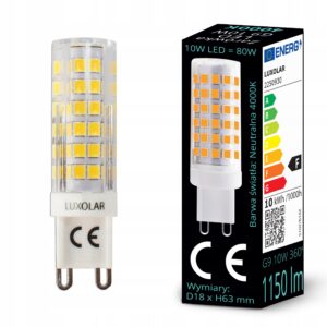 Żarówka LED G9 – barwa neutralna 4000K – 6W LUXOLAR 2250930
