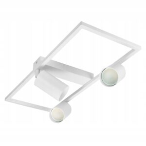 Lampa Sufitowa Natynkowa 3xGU10 LED Spot Biała Ruchoma Reflektor Ramka