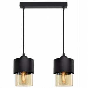 Lampa wisząca z miodowymi kloszami do każdego wnętrza