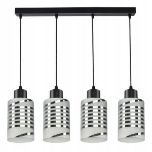LAMPA WISZĄCA SUFITOWA ŻYRANDOL ABAŻUR NOWOCZESNA