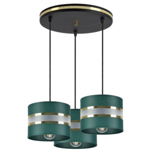 LAMPA WISZĄCA SUFITOWA BUTELKOWA ZIELEŃ ZŁOTA LED