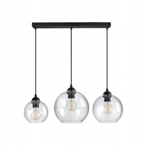 Lampa Żyrandol różne szklane Kule Transparent LED