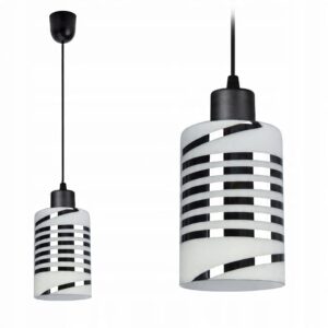 LAMPA WISZĄCA SUFITOWA ŻYRANDOL ABAŻUR NOWOCZESNA