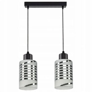 LAMPA WISZĄCA SUFITOWA ŻYRANDOL ABAŻUR NOWOCZESNA