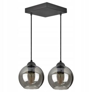 Szklana Lampa Wisząca Sufitowa Żyrandol Kule LED