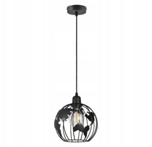 Pojedyncza lampa wisząca globus z regulacją wysokości