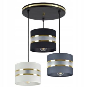 LAMPA WISZĄCA ZWIS SUFITOWA ŻYRANDOL ABAŻUR LED