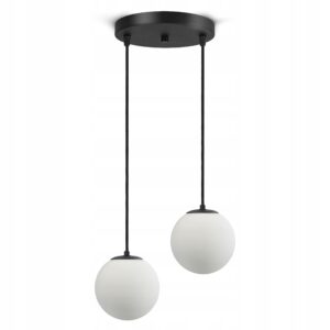 Lampa Sufitowa Wisząca Żyrandol Full Globe Glass 561-EZ2 G9 Białe kule LED