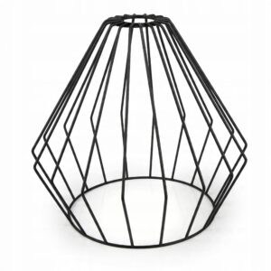 Druciany klosz metalowy duży Typ-15 na E27 – 26cm wysokości