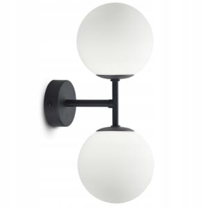 Kinkiet Lampa ścienna podwójna Full Globe Glass 561-K2 LED G9 Białe Kule
