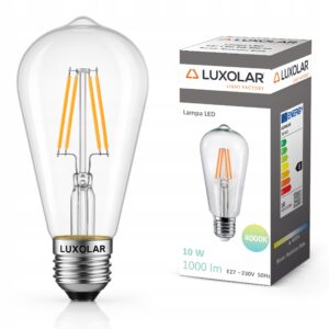 Żarówka edison LED E27 barwa neutralna 4000K – 8W – 787406
