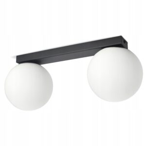 Lampa Sufitowa Żyrandol Plafon Full Globe Glass 561-B2 G9 Białe Kule LED