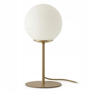 Lampa Nocna Stołowa na Stolik Beżowa Gray Beige G9 LED 564-L1 Mleczna Kula