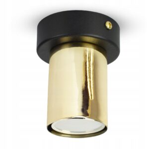 Lampa Sufitowa Żyrandol Plafon SPOT 571-P1 GU10 LED Black & Gold Edition