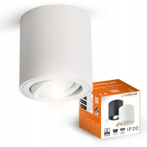 OPRAWA NATYNKOWA SUFITOWA GU10 LED ruchoma 80x84mm SPOT Biała Halogenowa