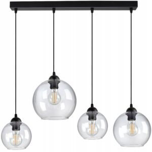 Lampa Żyrandol różne szklane Kule Transparent LED