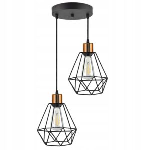 Lampa wisząca z diamentami z możliwością skrócenia kabli