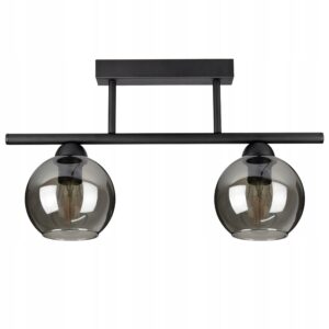 Szklana Lampa Wisząca Sufitowa Żyrandol Kule LED