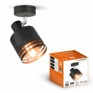 Lampa Sufitowa Żyrandol Plafon FLESZ Reflektor 484-EG1 E27 Ruchomy Klosz