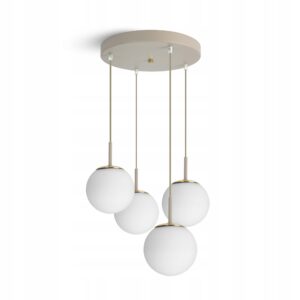 Lampa Sufitowa Żyrandol Plafon Beżowa Gray Beige G9 LED 564-EZ4 Nad stół