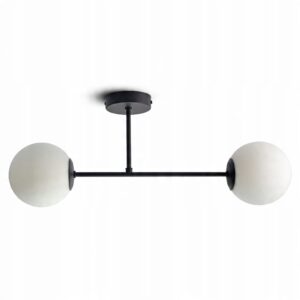 Lampa Sufitowa Żyrandol Plafon Full Globe Glass 561-W2 G9 Białe kule LED